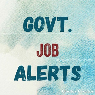 Govt. JOB Alert Telegram Group Link