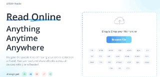 🗣LITERA Reader：在线浏览器电子书阅读器，支持多种格式免费阅读，只需上传电子书文件即可在线阅读，可在所有设备上阅读和分享电子书。阿喵我测了下，不错，支持格式挺多，再先看个文档啥的很方便🏷标签：#网站 #电子书 #阅读器👉链接：https://www.appmiu.com/29758.html💬频道 | 🌊群聊 | 📮投稿  | 🌐合作